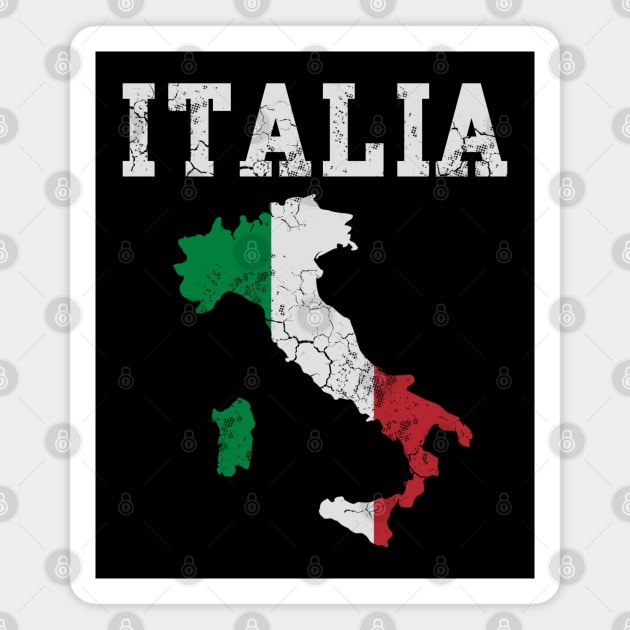 Italia Flag Map Italian Italy Italiano Magnet by E